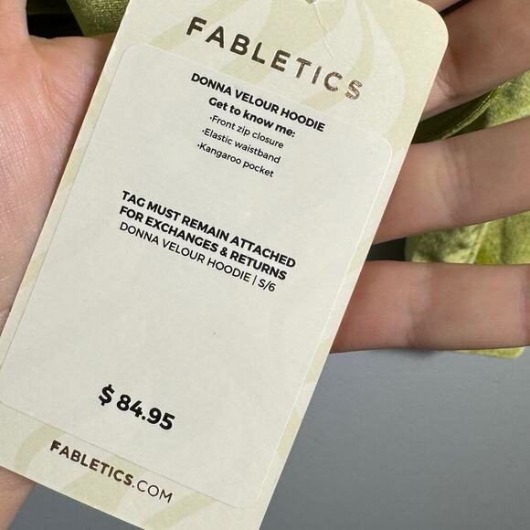 NWT Fabletics Donna Velour Hoodie - Picture 5 of 5